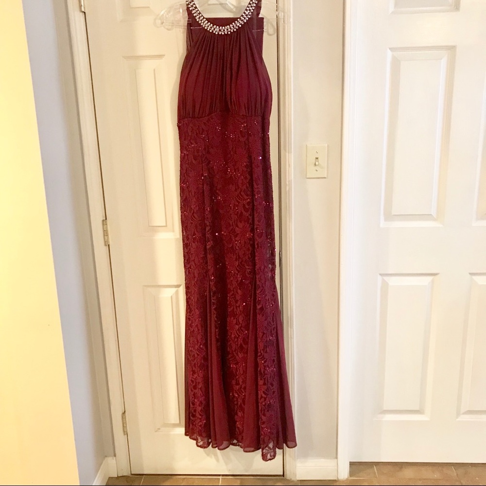 Burgundy Dress